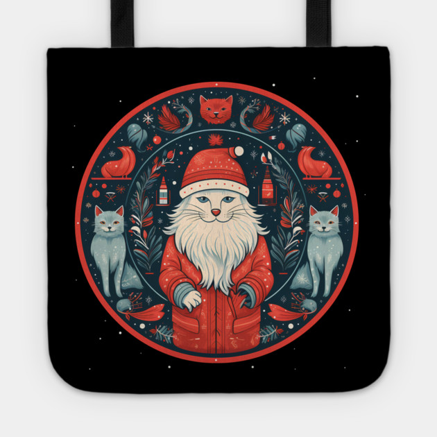 Norwegain Forest Cat  Xmas, Love Cats Tote by logiamerch