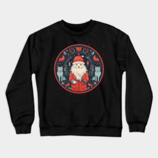 Norwegain Forest Cat  Xmas, Love Cats Crewneck Sweatshirt