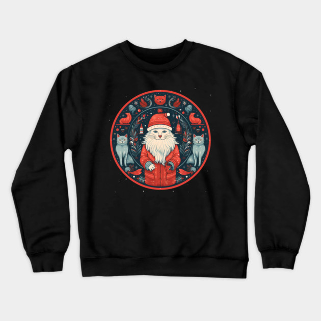 Norwegain Forest Cat  Xmas, Love Cats Crewneck Sweatshirt by logiamerch