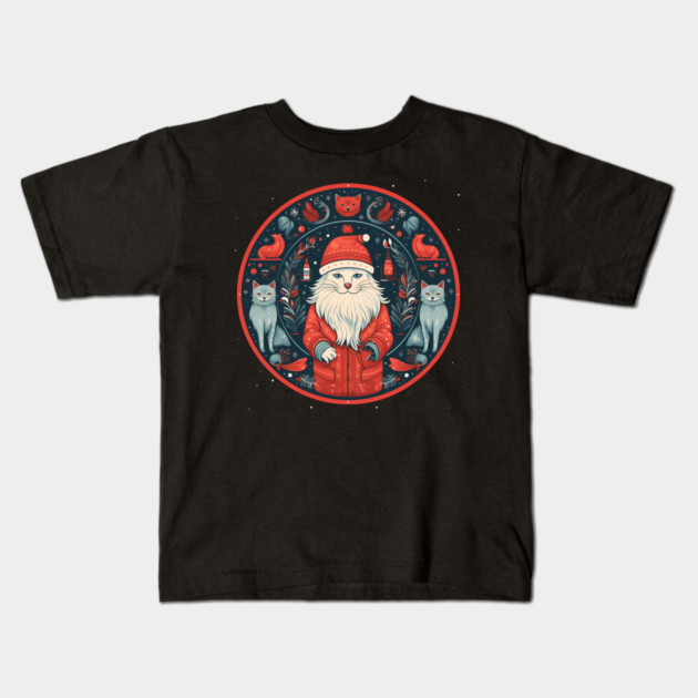 Norwegain Forest Cat  Xmas, Love Cats Kids T-Shirt by logiamerch