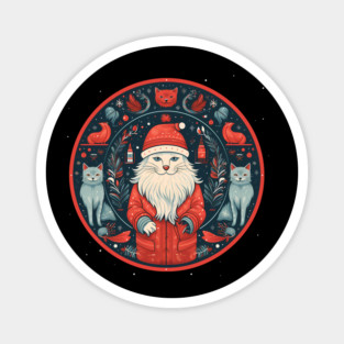 Norwegain Forest Cat  Xmas, Love Cats Magnet