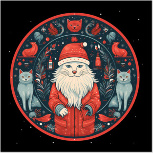 Norwegain Forest Cat  Xmas, Love Cats Posters and Art