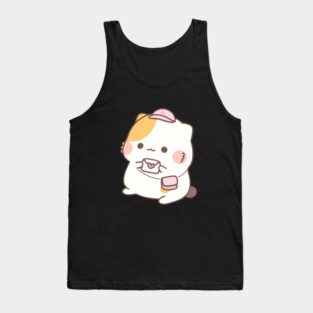muffin mail cat mailman love letter Tank Top