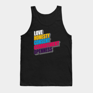 Polyamorous Slogan Tank Top