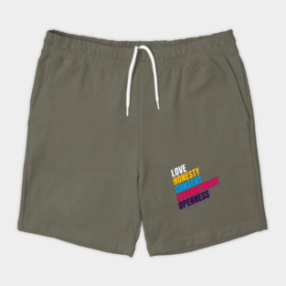 Polyamorous Slogan Shorts