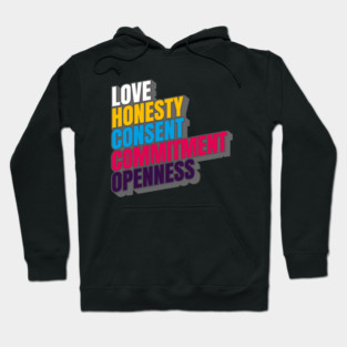 Polyamorous Slogan Hoodie