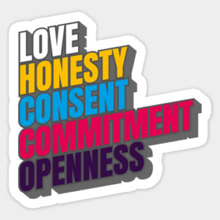 Polyamorous Slogan Sticker