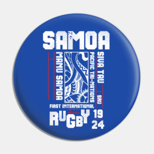 Manu Samoa Rugby Fan Memorabilia Siva Tau Pin