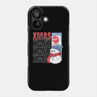 Cute Snowman Retro Christmas Phone Case