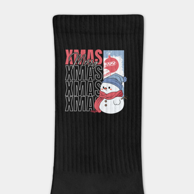 Cute Snowman Retro Christmas by HolidayBug