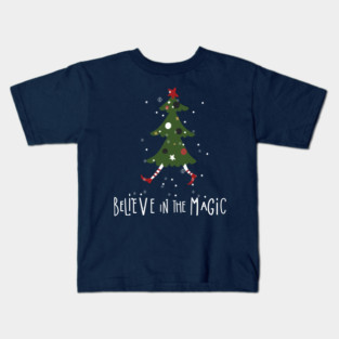 Believe in the Magic of Christmas Kids T-Shirt