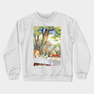 John Tenniel Wonderland- Mat Hatter's Tea Party Crewneck Sweatshirt