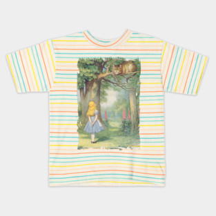 John Tenniel Wonderland-Cheshire Cat Kids T-Shirt