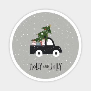 Holly and Jolly Magnet