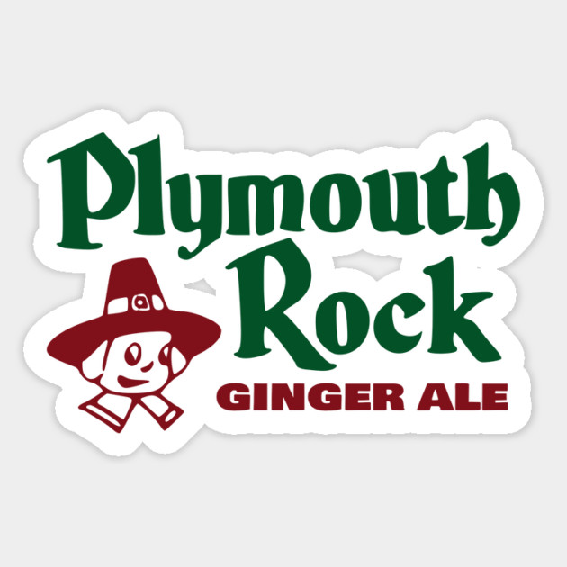 Plymouth Rock Ginger Ale - Vintage Soda Pop Bottle Cap Magnet by Yesteeyear