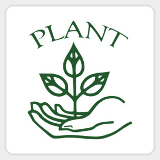 Plant Peace - Vintage Anti-War Political Button Sticker