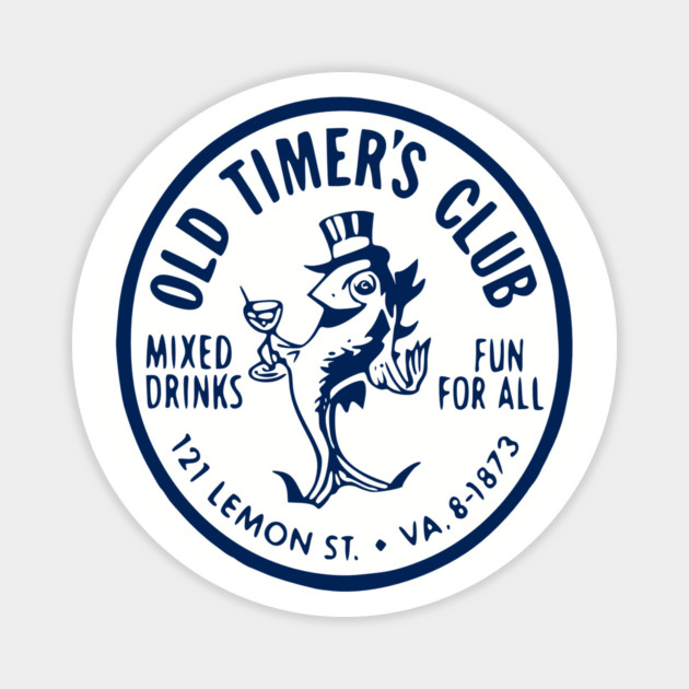 Old Timer's Club - Vintage Supper Club Matchbook Magnet by Yesteeyear