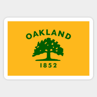 Oakland California - City Flag of Oakland Magnet