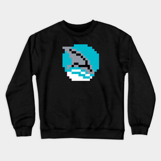 8-Bit Shark Fin Crewneck Sweatshirt