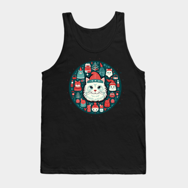 Norwegain Forest Cat  Xmas, Love Cats Tank Top by logiamerch