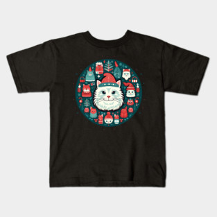 Norwegain Forest Cat  Xmas, Love Cats Kids T-Shirt