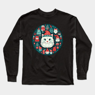 Norwegain Forest Cat  Xmas, Love Cats Long Sleeve T-Shirt