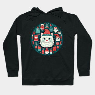 Norwegain Forest Cat  Xmas, Love Cats Hoodie