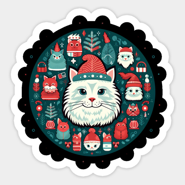 Norwegain Forest Cat  Xmas, Love Cats Sticker by logiamerch