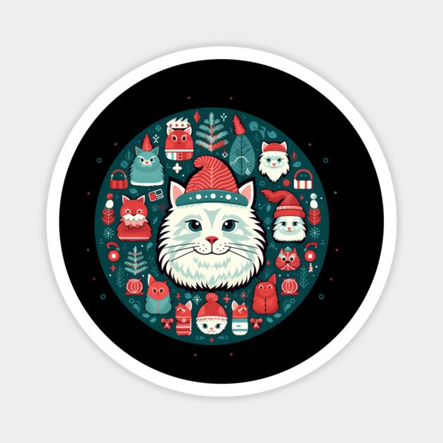Norwegain Forest Cat  Xmas, Love Cats Magnet by logiamerch