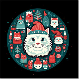 Norwegain Forest Cat  Xmas, Love Cats Posters and Art