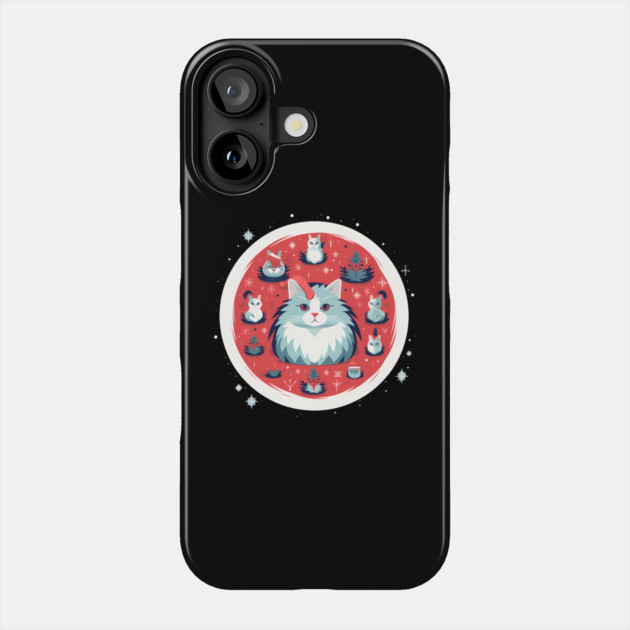 Norwegain Forest Cat  Xmas, Love Cats Phone Case by logiamerch