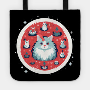 Norwegain Forest Cat  Xmas, Love Cats Tote
