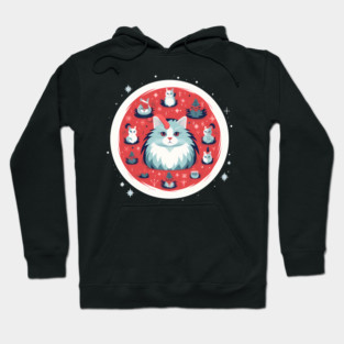 Norwegain Forest Cat  Xmas, Love Cats Hoodie