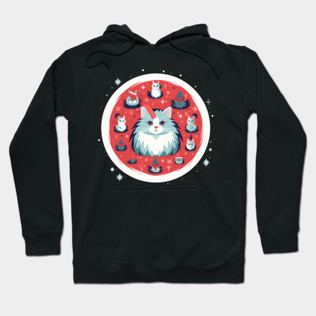 Norwegain Forest Cat  Xmas, Love Cats Hoodie by logiamerch