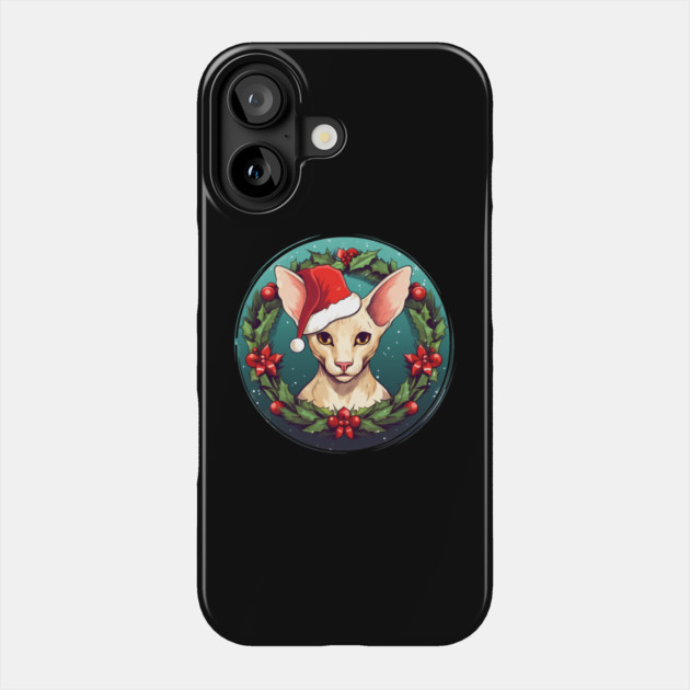 Oriental Shorthair Cat Xmas, Love Cat Phone Case by logiamerch