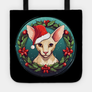 Oriental Shorthair Cat Xmas, Love Cat Tote