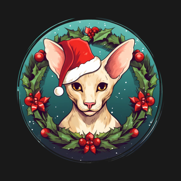 Oriental Shorthair Cat Xmas, Love Cat by logiamerch