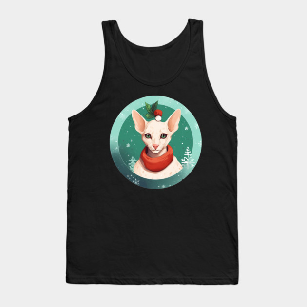 Oriental Shorthair Cat Xmas, Love Cat Tank Top by logiamerch