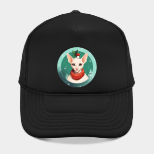 Oriental Shorthair Cat Xmas, Love Cat Hat