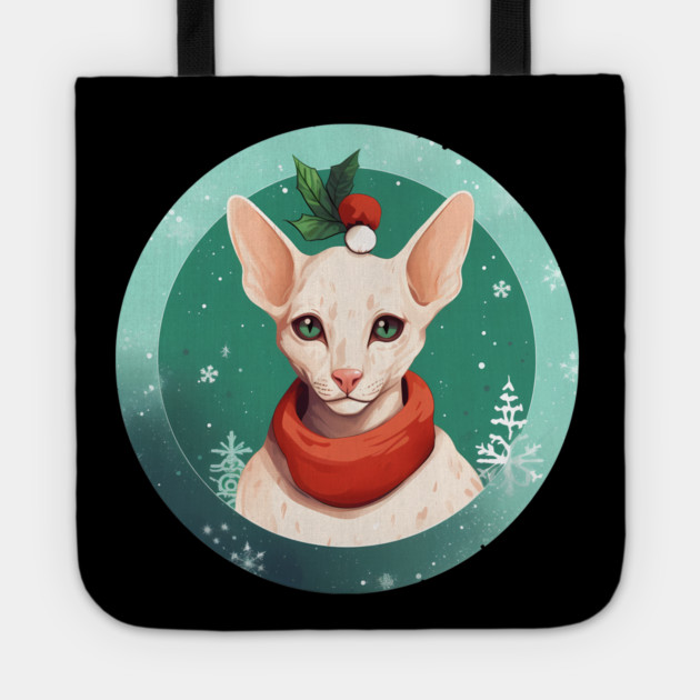 Oriental Shorthair Cat Xmas, Love Cat Tote by logiamerch