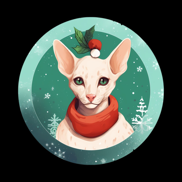 Oriental Shorthair Cat Xmas, Love Cat by logiamerch