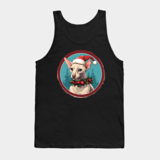 Oriental Shorthair Cat Xmas, Love Cat Tank Top