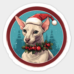 Oriental Shorthair Cat Xmas, Love Cat Sticker