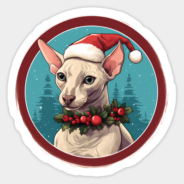 Oriental Shorthair Cat Xmas, Love Cat Sticker by logiamerch