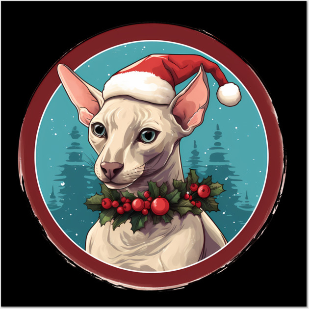 Oriental Shorthair Cat Xmas, Love Cat Wall Art by logiamerch