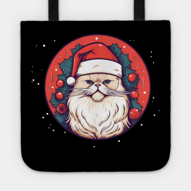 Persian Cat Xmas, Love Cats Tote by logiamerch