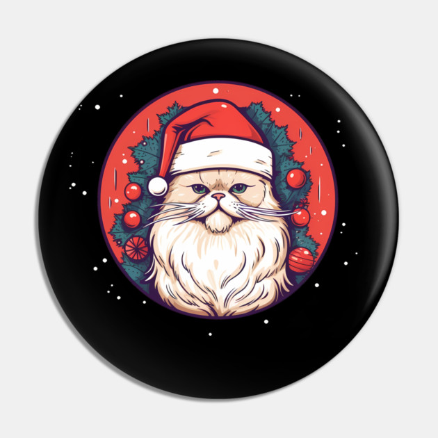 Persian Cat Xmas, Love Cats Pin by logiamerch
