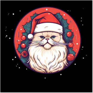 Persian Cat Xmas, Love Cats Posters and Art