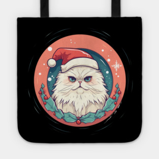 Persian Cat Xmas, Love Cats Tote