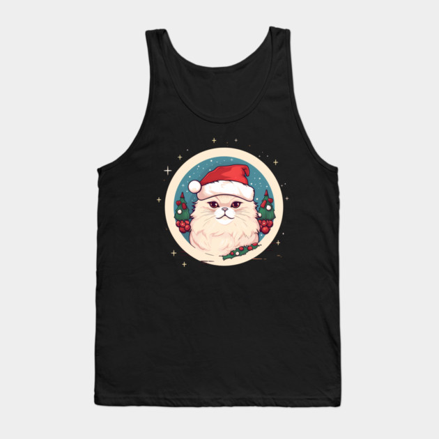 Persian Cat Xmas, Love Cats Tank Top by logiamerch